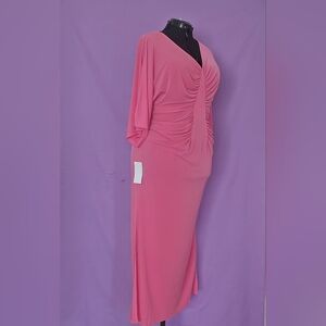 VENUS XL Elegant Pink Kimono Sleeve Dress